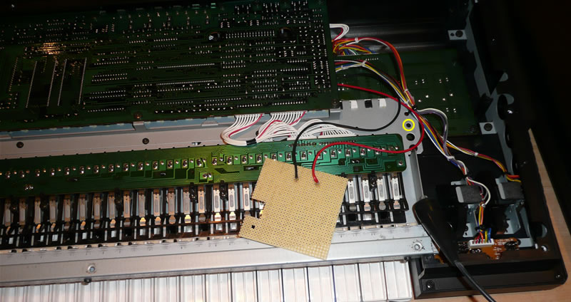 Yamaha DX7s battery board connection